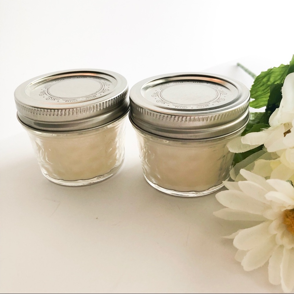 Set of 2 Hand Poured Soy Candles in Tiny Ball Jars